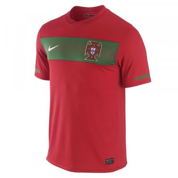 Camiseta Portugal Replica Primera Ropa Retro 1990 Rojo